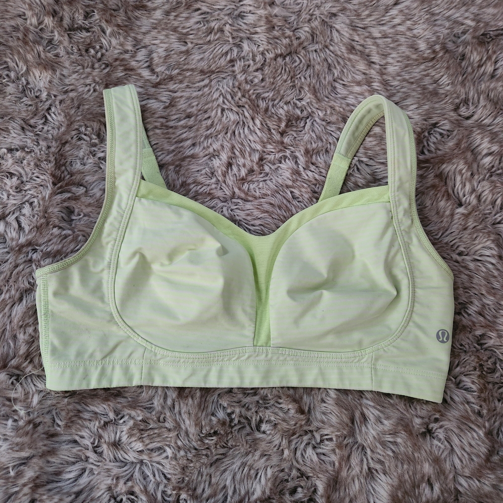 lululemon athletica Pale Lime Supportive Sports Bra